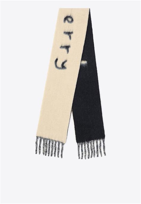 burberry reversible two-tone love football scarf